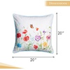 image:imageMaison d Hermine Decorative Pillow Covers 20 x 20 inch Square 100 Cotton Throw Pillow Covers with Invisible Zipper for Living Room Couch Chair Sofas Spring Summer Summer Whisper