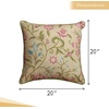 image:imageMaison d Hermine Decorative Pillow Covers 20 x 20 inch Square 100 Cotton Throw Pillow Covers with Invisible Zipper for Living Room Couch Chair Sofas Spring Summer Artisan Love  Somerset
