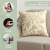 image:imageMaison d Hermine Decorative Pillow Covers 20 x 20 inch Square 100 Cotton Throw Pillow Covers with Invisible Zipper for Living Room Couch Chair Sofas Spring Summer Artisan Love  Cream