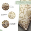 image:imageMaison d Hermine Decorative Pillow Covers 20 x 20 inch Square 100 Cotton Throw Pillow Covers with Invisible Zipper for Living Room Couch Chair Sofas Spring Summer Artisan Love  Cream
