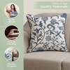 image:imageMaison d Hermine Decorative Pillow Covers 20 x 20 inch Square 100 Cotton Throw Pillow Covers with Invisible Zipper for Living Room Couch Chair Sofas Spring Summer Artisan Love  Norwegian Blue