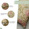 image:imageMaison d Hermine Decorative Pillow Covers 20 x 20 inch Square 100 Cotton Throw Pillow Covers with Invisible Zipper for Living Room Couch Chair Sofas Spring Summer Artisan Love  Somerset