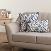 image:imageMaison d Hermine Decorative Pillow Covers 20 x 20 inch Square 100 Cotton Throw Pillow Covers with Invisible Zipper for Living Room Couch Chair Sofas Spring Summer Artisan Love  Norwegian Blue