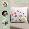image:imageMaison d Hermine Decorative Pillow Covers 20 x 20 inch Square 100 Cotton Throw Pillow Covers with Invisible Zipper for Living Room Couch Chair Sofas Spring Summer Summer Whisper