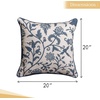 image:imageMaison d Hermine Decorative Pillow Covers 20 x 20 inch Square 100 Cotton Throw Pillow Covers with Invisible Zipper for Living Room Couch Chair Sofas Spring Summer Artisan Love  Norwegian Blue