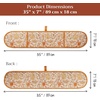 image:imageMaison d Hermine Double Oven Mitts 100 Cotton 7x35 Double Oven Mitt Heat Resistant BBQ Cooking Gloves with Loop Baking Grilling Home Kitchen Handling Hot Pans Pumpkin Spice