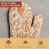 image:imageMaison d Hermine Oven Gloves 100 Cotton Oven Mitt 7 x 13 with Loop Heat Resistant BBQ Cooking Gloves Baking Grilling Kitchen Handling Hot Pans Pack of 1 Pumpkin Spice