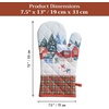 image:imageMaison d Hermine Oven Gloves 100 Cotton Oven Mitt 7 x 13 with Loop Heat Resistant BBQ Cooking Gloves Baking Grilling Kitchen Handling Hot Pans Pack of 1 Megeve