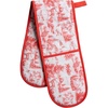 image:imageMaison d Hermine Double Oven Mitt 7 x 35 100 Cotton Heat Resistant BBQ Cooking Gloves with Loop for Thanksgiving Christmas Decorations Baking Cooking Barbeque Handling Hot Pan Winter Jouy