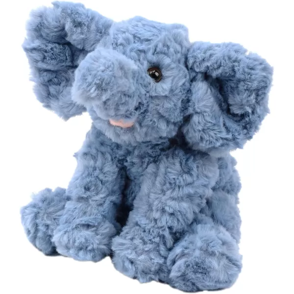 Hopearl Adorable Plush Calf Elephant Toy Floppy Elephish Ultra Soft Stuffed Animal for Boys Girls Kids Toddlers Blue 9Blue