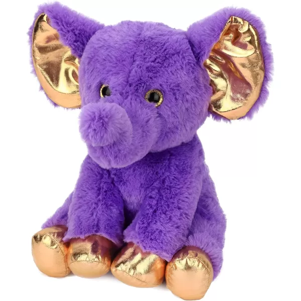 Hopearl Luxury Plush Calf Elephant Toy Floppy Stuffed Animal Ultra Soft Elephish for Boys Girls Kids Toddlers Purple 95