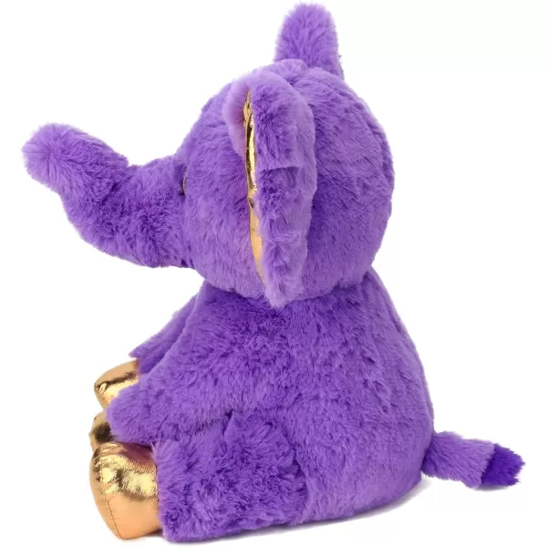 Hopearl Luxury Plush Calf Elephant Toy Floppy Stuffed Animal Ultra Soft Elephish for Boys Girls Kids Toddlers Purple 95