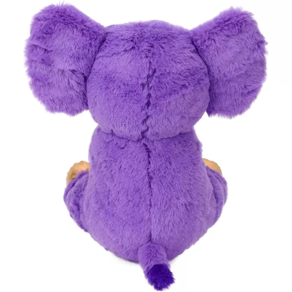 Hopearl Luxury Plush Calf Elephant Toy Floppy Stuffed Animal Ultra Soft Elephish for Boys Girls Kids Toddlers Purple 95