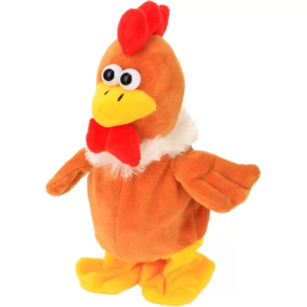 Hopearl Talking Chicken Repeats What You Say Walking Chick Electric Interactive Animated Toy Speaking Plush Buddy Gifts for Toddlers Birthday 9