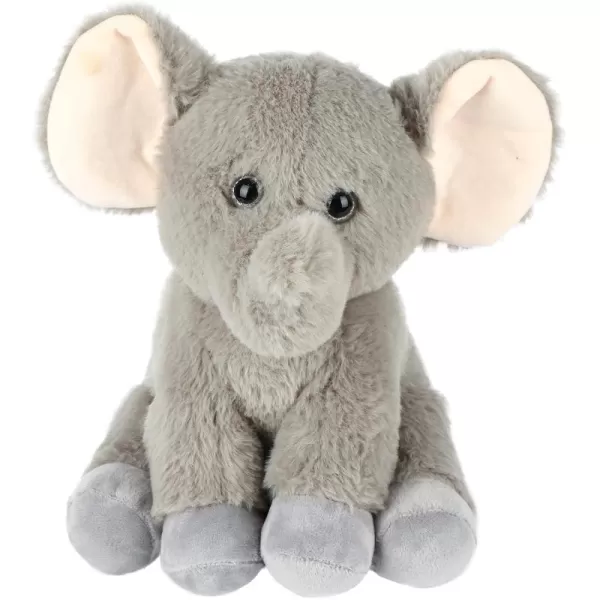 Hopearl Adorable Plush Calf Elephant Toy Floppy Elephish Ultra Soft Stuffed Animal for Boys Girls Kids Toddlers Grey 95