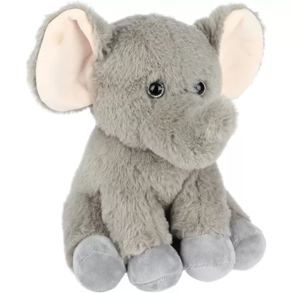 Hopearl Adorable Plush Frog Toy Floppy Ultra Soft Stuffed Animal for Boys Girls Kids Toddlers Green 1505 Gray Elephant