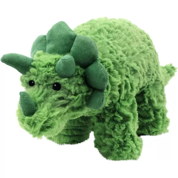 Hopearl Adorable Plush Frog Toy Floppy Ultra Soft Stuffed Animal for Boys Girls Kids Toddlers Green 1507 Green Triceratops