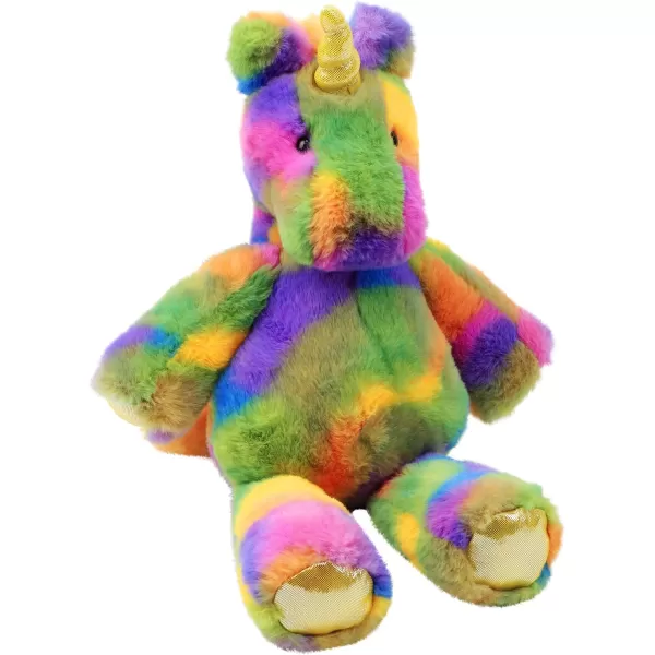 Hopearl Adorable Plush Frog Toy Floppy Ultra Soft Stuffed Animal for Boys Girls Kids Toddlers Green 1508 Rainbow Unicorn