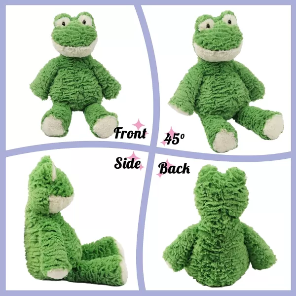 Hopearl Adorable Plush Frog Toy Floppy Ultra Soft Stuffed Animal for Boys Girls Kids Toddlers Green 1510 Frog