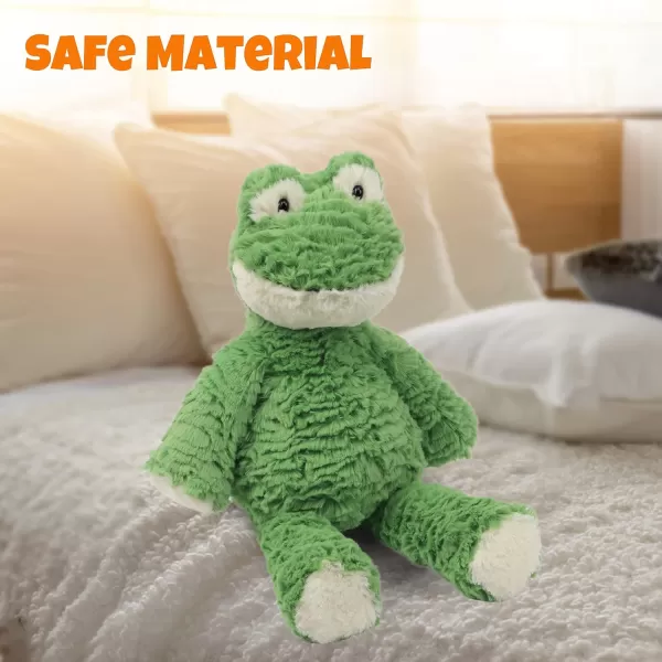 Hopearl Adorable Plush Frog Toy Floppy Ultra Soft Stuffed Animal for Boys Girls Kids Toddlers Green 1510 Frog