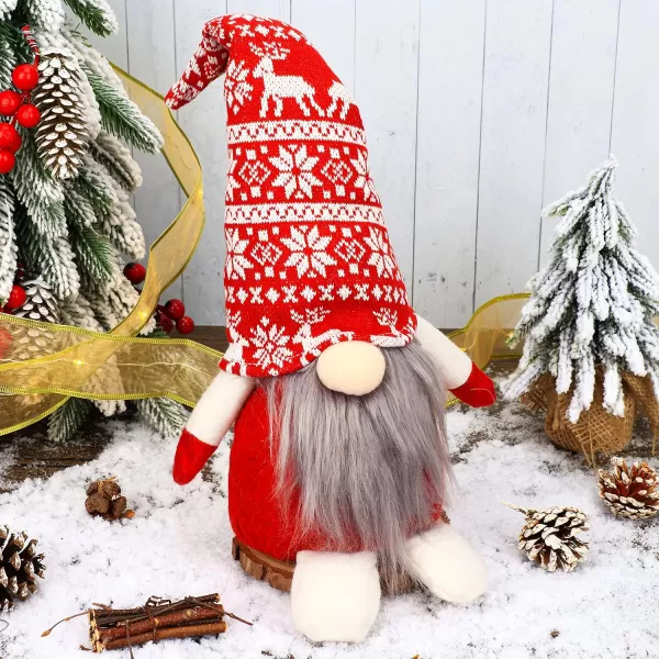 Hopearl Christmas Gnome Figurines Plush Swedish Tomte Nisse Handmade Elf Santa Claus Home Desktop Collectible Doll Stuffed Decor Holiday Party Supplies Table Ornament Red 16Hopearl Christmas Gnome Figurines Plush Swedish Tomte Nisse Handmade Elf Santa Claus Home Desktop Collectible Doll Stuffed Decor Holiday Party Supplies Table Ornament Red 16