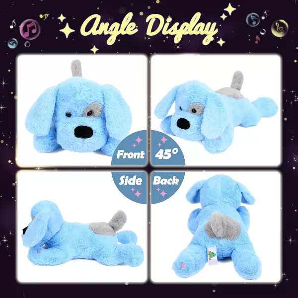 Hopearl LED Musical Stuffed Puppy Light up Singing Plush Dog Adjustable Volume Lullaby Animated Soothe Birthday Festival for Kids Toddler Girls Blue 17Hopearl LED Musical Stuffed Puppy Light up Singing Plush Dog Adjustable Volume Lullaby Animated Soothe Birthday Festival for Kids Toddler Girls Blue 17