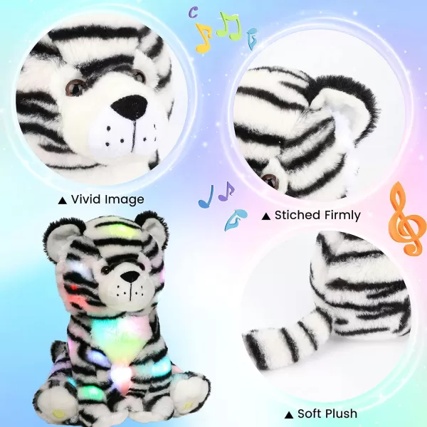 Hopearl LED Musical Stuffed Tiger Light up Singing Plush Toy Adjustable Volume Lullaby Animated Soothe Birthday Festival for Kids Boys Girls 11Hopearl LED Musical Stuffed Tiger Light up Singing Plush Toy Adjustable Volume Lullaby Animated Soothe Birthday Festival for Kids Boys Girls 11