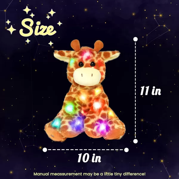 Hopearl Light up Giraffe Stuffed Animal Floppy LED Plush Toy Night Lights Glow Pillow Birthday Festival for Kids Toddlers Boys Girls Orange 11Hopearl Light up Giraffe Stuffed Animal Floppy LED Plush Toy Night Lights Glow Pillow Birthday Festival for Kids Toddlers Boys Girls Orange 11