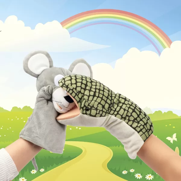 Hopearl Plush Mouse Hand Puppet with Open Movable Mouth for Imaginative Play Role Play Interactive Toy for Storytelling Teaching Puppet Theater Gift for Kids Boys Girls Gray 11Hopearl Plush Mouse Hand Puppet with Open Movable Mouth for Imaginative Play Role Play Interactive Toy for Storytelling Teaching Puppet Theater Gift for Kids Boys Girls Gray 11