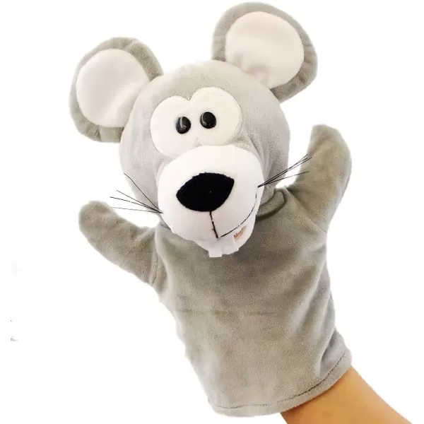 Hopearl Plush Mouse Hand Puppet with Open Movable Mouth for Imaginative Play Role Play Interactive Toy for Storytelling Teaching Puppet Theater Gift for Kids Boys Girls Gray 11Hopearl Plush Mouse Hand Puppet with Open Movable Mouth for Imaginative Play Role Play Interactive Toy for Storytelling Teaching Puppet Theater Gift for Kids Boys Girls Gray 11