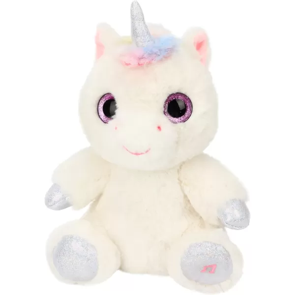 Hopearl Singing Baby Unicorn with Big Light up Eyes Glowing Shaking Dancing Plush Toy Interactive Stuffed Animal Early Learning Gift for Toddlers White 802 Unicorn