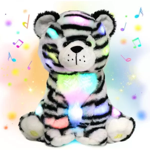 Hopearl LED Musical Stuffed Tiger Light up Singing Plush Toy Adjustable Volume Lullaby Animated Soothe Birthday Festival for Kids Boys Girls 11Hopearl LED Musical Stuffed Tiger Light up Singing Plush Toy Adjustable Volume Lullaby Animated Soothe Birthday Festival for Kids Boys Girls 11