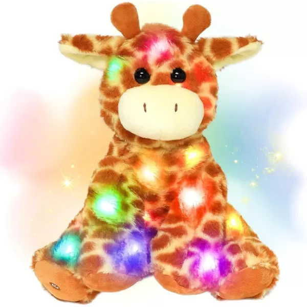 Hopearl Light up Giraffe Stuffed Animal Floppy LED Plush Toy Night Lights Glow Pillow Birthday Festival for Kids Toddlers Boys Girls Orange 11Hopearl Light up Giraffe Stuffed Animal Floppy LED Plush Toy Night Lights Glow Pillow Birthday Festival for Kids Toddlers Boys Girls Orange 11