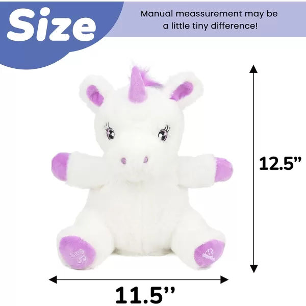 Hopearl Clappy Unicorn Interactive Musical Stuffed Animal Singing Plush Toy Adorable Electric Animate Birthday Festival for Kids White 125Hopearl Clappy Unicorn Interactive Musical Stuffed Animal Singing Plush Toy Adorable Electric Animate Birthday Festival for Kids White 125