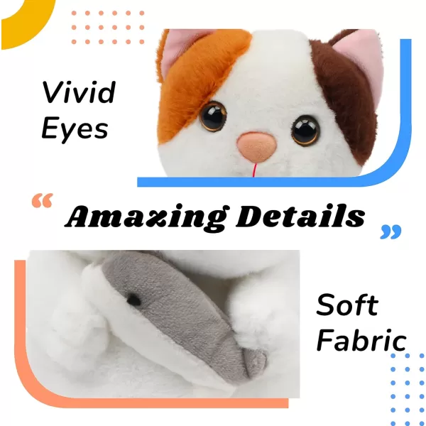 Hopearl Talking Bunny Repeats What You Say Rabbit with Carrots Nodding Electric Interactive Animated Toy Speaking Plush Buddy Gift for Toddlers White 715 Cat