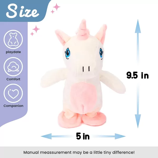 Hopearl Talking Chicken Repeats What You Say Walking Chick Electric Interactive Animated Toy Speaking Plush Buddy Gift for Toddlers Birthday 903 Unicorn