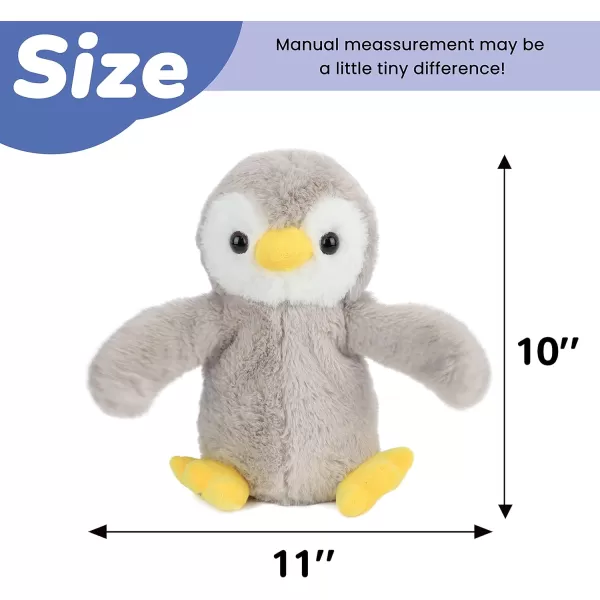 imageHopearl Clappy Penguin Interactive Musical Stuffed Animal Singing Plush Toy Adorable Electric Animate Birthday Festival for Kids Gray 10