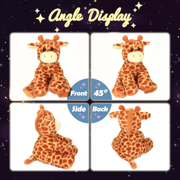 imageHopearl Lighting Up Giraffe Stuffed Animal Floppy LED Plush Toy Night Lights Glow Pillow Birthday Festival for Kids Toddlers Boys Girls Orange 11