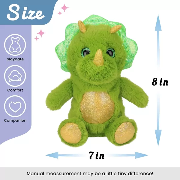 imageHopearl Talking Dinosaur Repeats What You Say Nodding Electric Interactive Animated Toy Speaking Plush Buddy Gifts for Toddlers Green 8