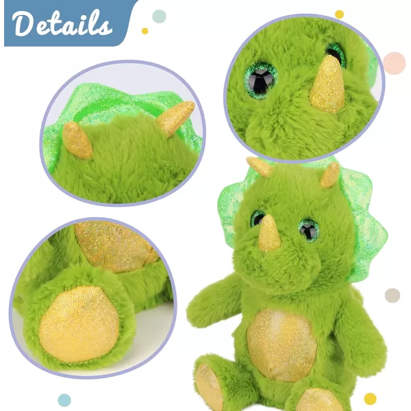 imageHopearl Talking Dinosaur Repeats What You Say Nodding Electric Interactive Animated Toy Speaking Plush Buddy Gifts for Toddlers Green 8