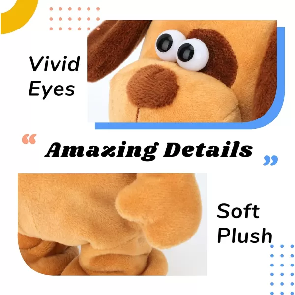 imageHopearl Talking Dog Repeats What You Say Walking Puppy Electric Interactive Animated Toy Speaking Plush Buddy Gifts for Toddlers Birthday 8