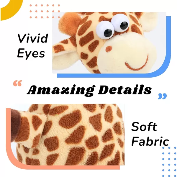 imageHopearl Talking Singing Bunny Repeats What You Say Rabbit Musical Shaking Head Electric Interactive Animated Toy Speaking Plush Buddy Gifts for Toddlers Purple 1501 Giraffe