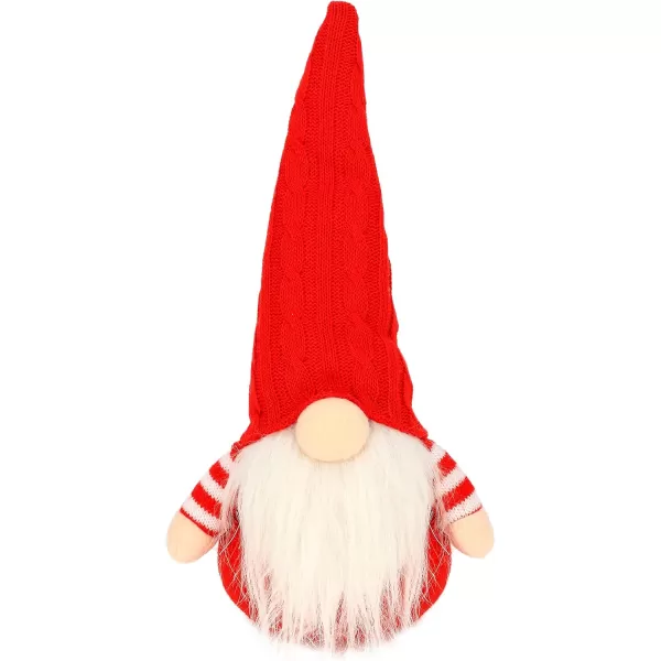 imageHopearl 2 Pcs Christmas Gnome Plush Swedish Tomte Nisse Handmade Elf Figurines Home Desktop Collectible Doll Stuffed Decor Holiday Party Supplies Table Ornament 105