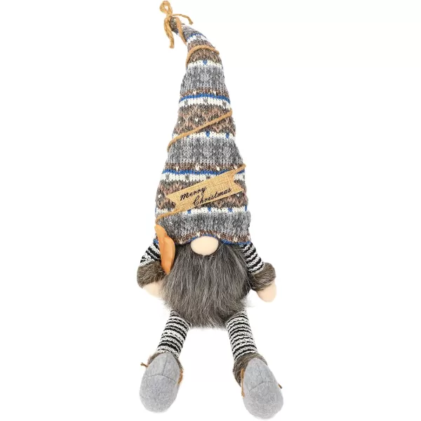 imageHopearl Christmas Gnome Plush Swedish Tomte Nisse Figurines Handmade Santa Claus Elf Home Desktop Collectible Doll Stuffed Decor Holiday Party Supplies Table Ornament Light Grey 255