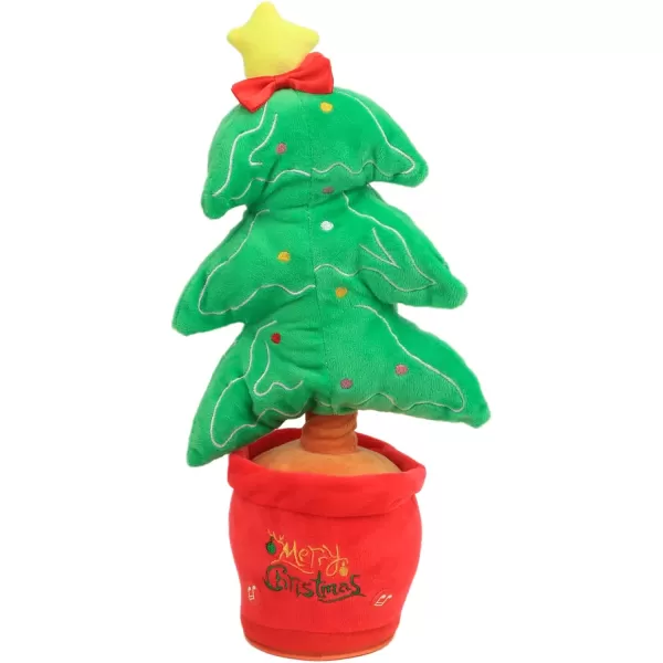 imageHopearl Glowing Dancing Christmas Tree Toy Repeats What You Say Talking Xmas Tree Toy Wriggle Singing Mimicking Twisting Light Up Interactive Animated Toy Speaking Gifts for Kids Green 13