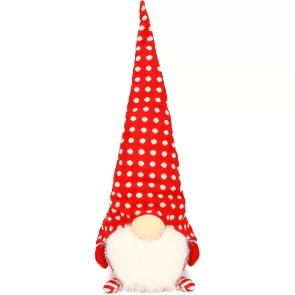 imageHopearl Large Christmas Gnome Figurines Plush Swedish Tomte Nisse Handmade Elf Santa Claus Home Desktop Collectible Doll Stuffed Decor Holiday Party Supplies Table Ornament Red 21