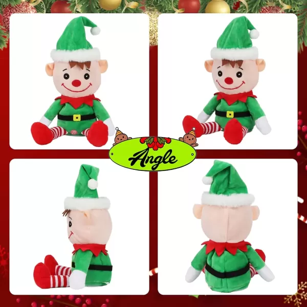 imageHopearl Talking Elf Repeats What You Say Lighting up Nodding Electric Speaking Interactive Animated Toy Gifts for Toddlers 8