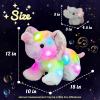 imageHopearl LED Stuffed Rabbit Lighting Up Bunny Plush Toy Playset Mommy with 3 Babies in her Tummy Lullaby Animated Soothe for Mom Kids Toddler Girls Rainbow 12ElephantLED  Music
