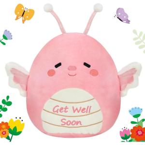 imageHopearl Butterfly Plush Toy Adorable Pillow Stuffed Animal Smooth Plushies Pillow Cute Get Well Soon Gift Soft Toy for KidsButterfly