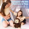 imageHopearl Clapping Monkey Interactive Musical Stuffed Animal Singing Plush Toy Adorable Electric Animate Gifts for Kids Brown 11